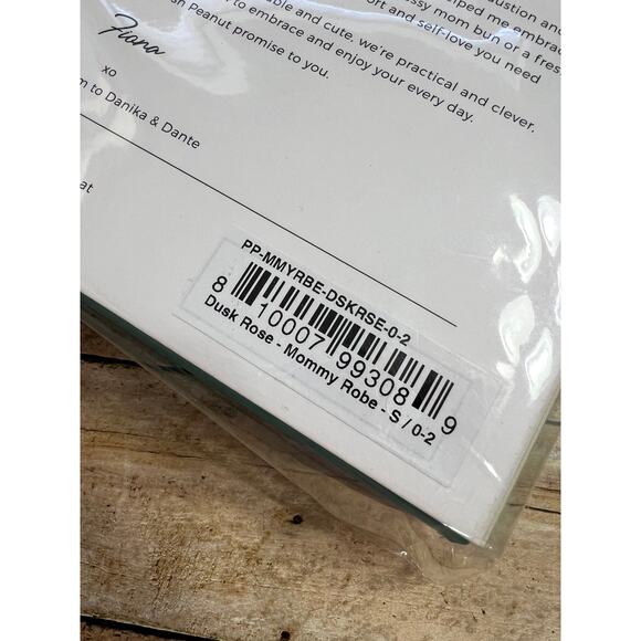 NWT Posh Peanut Dusk Rose Robe Size Small - Picture 4 of 5